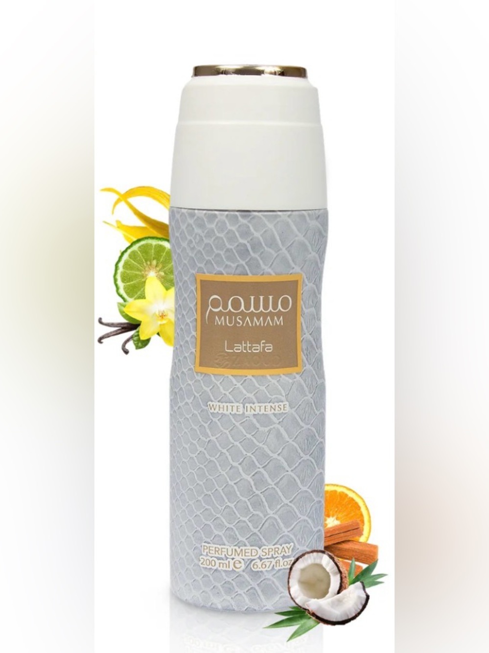 Pavo Musamam White Intense Perfumed Body Spray - White